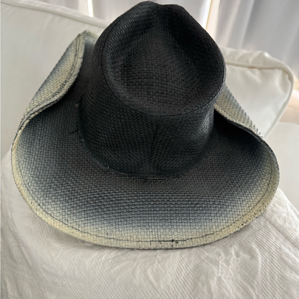 Vintage Black and White Skull Cowboy Hat - Picture 3 of 4
